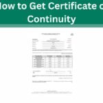 How to Get Certificate of Continuity